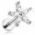  LABRET BLUMEN-OHRRING 5 ZIRKONIA TITAN G23 1,2/8