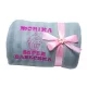  GESCHENKDECKE ZUM FRAUENTAG MIT GROßER STICKEREI