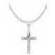  Silberset Kette + Kreuz 50 cm 5,3 mm