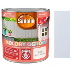    Acrylfarbe für Ziegel, für Holz Sadolin 2,5 l, skandinavisches Weiß matt