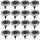 Gartenlampen stecken im Boden fest SuperLED Solarlampe, Silber, 13 cm, 16 Stk.