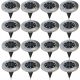 Gartenlampen stecken im Boden fest SuperLED Solarlampe, Silber, 13 cm, 16 Stk.