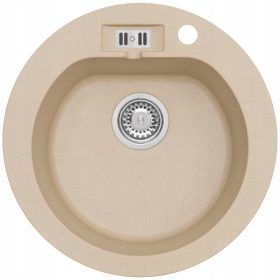  Moderno Martha Einzelbecken-Granitspüle, Beigetöne