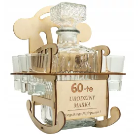  SCHAUKELSTUHL FÜR ALKOHOLGLÄSER, GEBURTSTAGGESCHENK