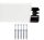 Arbiton PVC-Streifen 26 x 70, Länge 250 cm, weiß