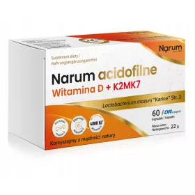   Narum Acidofilne mit Vitamin D (4000 IU) und K2MK7 - Nahrungsergänzungsmittel