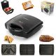  Kontakt Elektrogrill AUSTAUSCHBARE PLATTEN 3in1 JA WAFFELEISEN TOSTER GRILL 3in1 schwarz 700 W