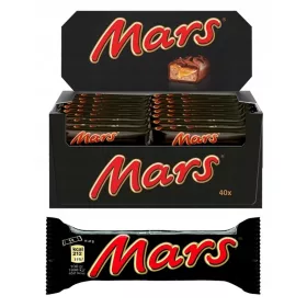   MARS 51G Nougat-Karamell-Riegel Überzogen mit Schokolade, 40er Pack