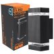  Smartled Gartenwandleuchte schwarz GU10 20 W