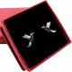  Kolibri-Vogel-Ohrringe aus 925er Silber für Damen