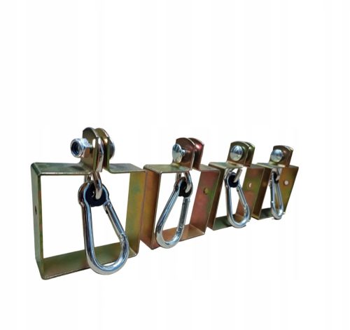 Set mit 4 Befestigungsklammern für eine 100 x 100 mm große Schaukel