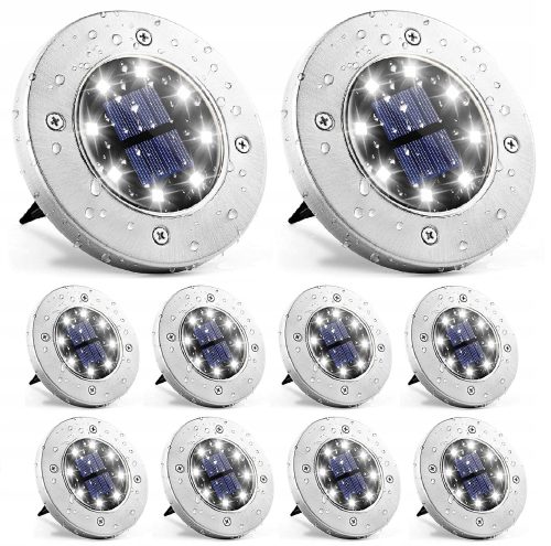  Solar-Pendelleuchte (SOHOO) silber 13 cm 10 Stk.