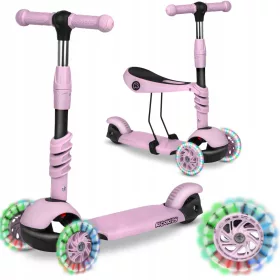  Dreirädriger Roller Ricokids Cubi, Schwarz und Orange