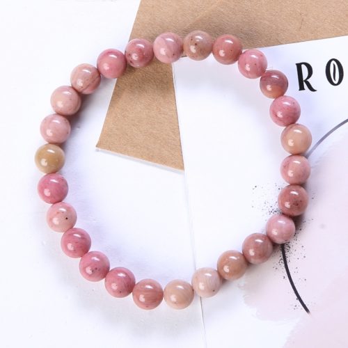  Armband aus natürlichen RODONIT-Steinen, 6 mm