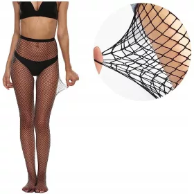    Netzstrumpfhose Puder Netzstrumpfhose mittelmaschig 20den schwarz Schwarze Universalgröße