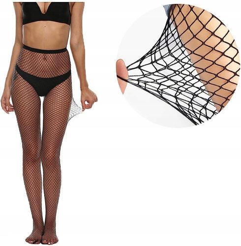  Netzstrumpfhose Puder Netzstrumpfhose mittelmaschig 20den schwarz Schwarze Universalgröße