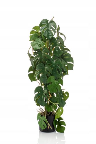 Künstliche Blumen und Früchte Künstliches MONSTERA 75 auf grünem Stamm im Topf