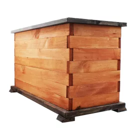    KONIUSZEK OGRODY Blumentopf 62 cm x 30 x 37 cm Durchmesser 55,5 cm Holztöne in Braun und Beige