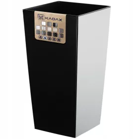    Kadax Blumentopf 24 cm x 24 x 46,5 cm Durchmesser 24 cm Kunststoff schwarz