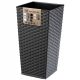 KADAX BLUMENTOPF BLUMENTOPF 39x75cm GRAPHIT-RATTAN-EINSATZ