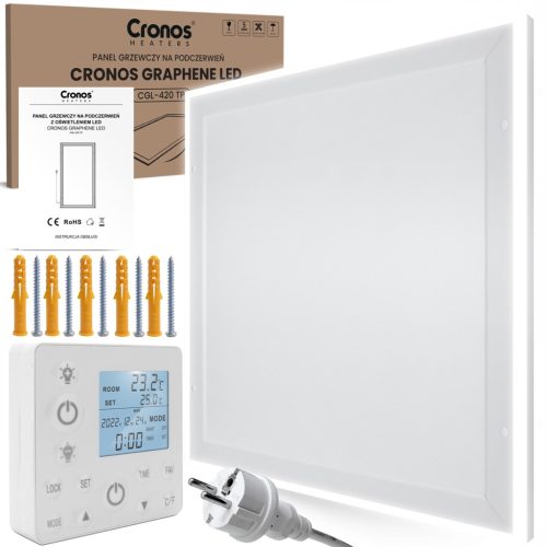  INFRAROT-HEIZUNG LED-RAHMEN 420W +THERMOSTAT