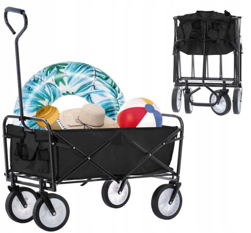 Gartenkarren Gardenline WOZ2426 Trolley, schwarz, 145 Liter