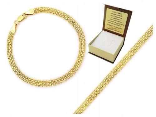  585 GOLD ARMBAND, MODISCH, BREIT, GRAVIERTES GESCHENK