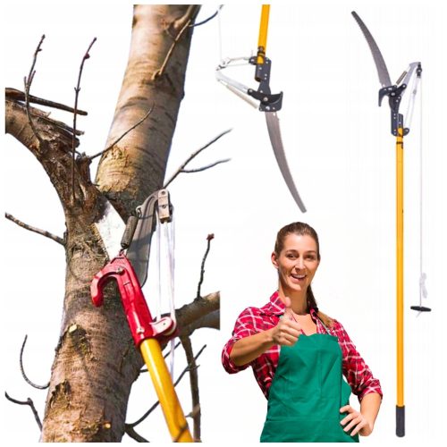  GARTEN-VORSÄTZE TELESKOP-AUSLEGERSÄGE 2 IN 1 FÜR ÄSTE, STÄUCHER, ÄSTE