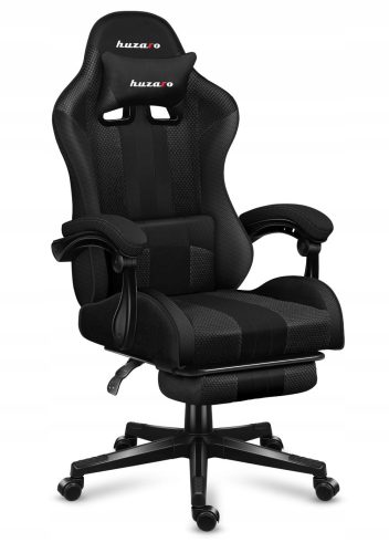  Huzaro Force 4.7 Gaming-Stuhl, schwarzer Stoff