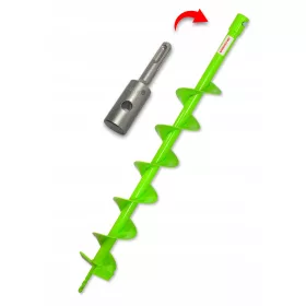 Schnecken-Bodenbohrer 120 mm SDS Plus-Adapter