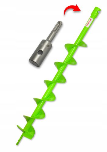 Schnecken-Bodenbohrer 120 mm SDS Plus-Adapter