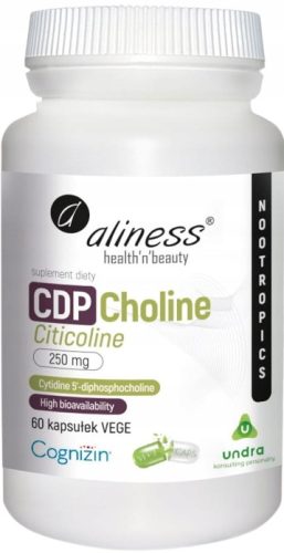 Aliness CDP Cholin 250 mg 60 Vegane Kapseln - Unterstützt Gedächtnis und Konzentration