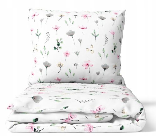 Komfortable 100% Baumwollbettwäsche 160x200 mit Blumenmuster - GRE-MAX