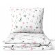 Komfortable 100% Baumwollbettwäsche 160x200 mit Blumenmuster - GRE-MAX