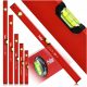 PRO HILE Wasserwaagen-Set 40-120cm 5-tlg