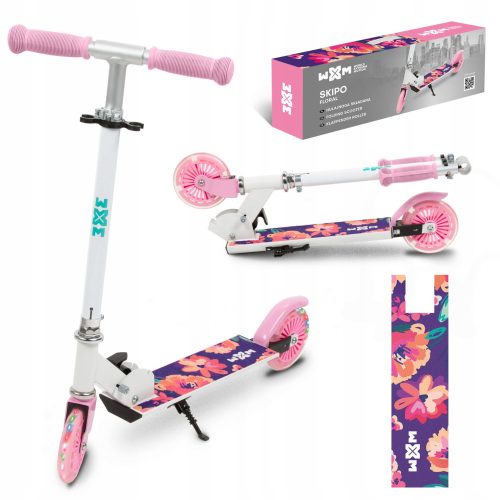  Kidwell WXM Skipo Floral faltbarer Roller, weiß und rosa