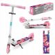  Kidwell WXM Skipo Floral faltbarer Roller, weiß und rosa
