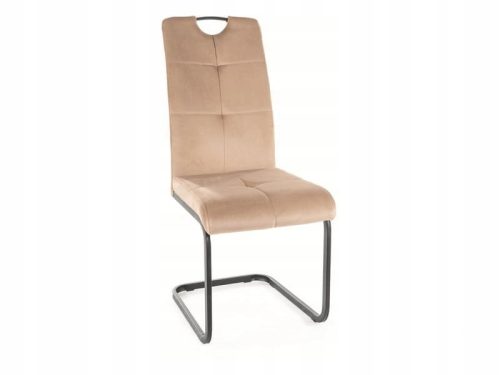 AXO SAMTSTUHL SCHWARZES GESTELL/BEIGE BLUVEL 28