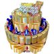 Coole, lustige Gadgets Merci Kuchen-Set, Korb, Geschenkbox zum Geburtstag