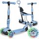  RicoKids Todi 765401 dreirädriger Roller, blaugrau