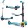  RicoKids Buggy 765301 dreirädriger Roller, türkis