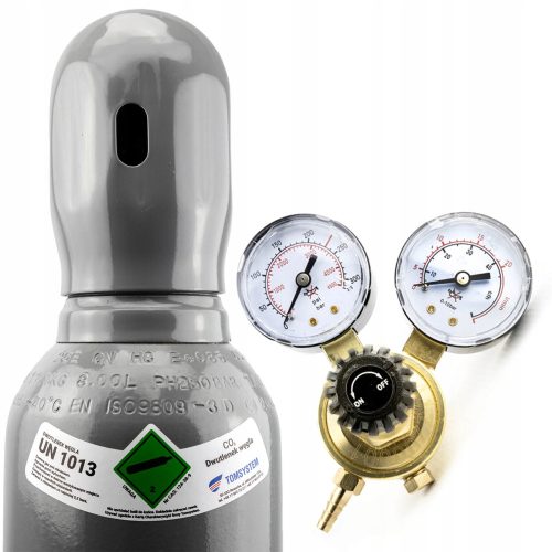 SET – KOHLENDIOXID CO2 8L VOLLZYLINDER + REDUZIERGERÄT