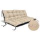  Gartenkissen SL 120 x 80 x 15 grau