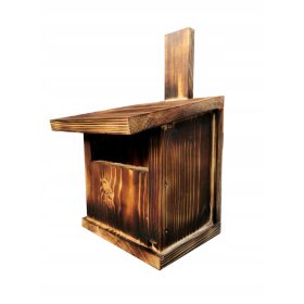  Nistkasten für Vögel Typ P, Bachstelze, Amsel, VERBRENNT