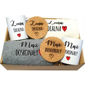    HOCHZEITSGESCHENK-SET HANDTÜCHER, HOCHZEITSBECHER, STICKEREI