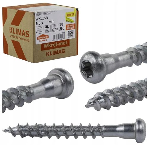 Zimmermannsschrauben Wkręt-Met WKLC-50030-B 5 x 30 mm 250 Stück