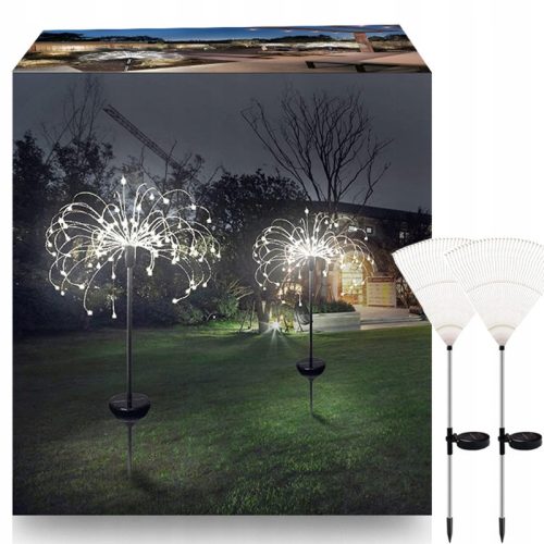  2x SOLARLAMPE GARTENDEKO DANDELERS 150 LED