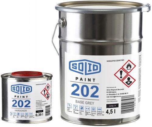 SHIP Epoxidfarbe für Metall, grau, 4,9l
