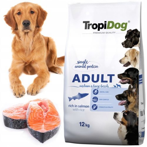  TropiDog Trockenfutter Lachs 12 kg