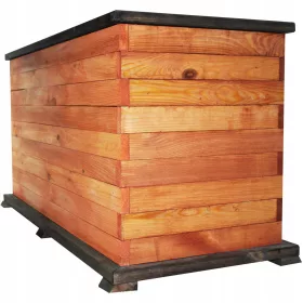    KONIUSZEK OGRODY Blumentopf 84,5 cm x 40 x 46,5 cm Durchmesser 77 cm Holztöne in Braun und Beige